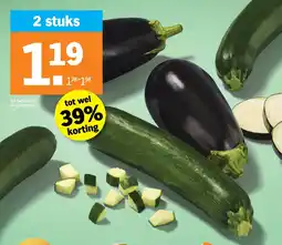Albert Heijn AH Aubergine en courgette aanbieding