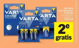 Albert Heijn Alle Varta niet-oplaadbare batterijen aanbieding