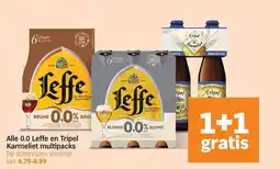 Albert Heijn Alle 0.0 Leffe en Tripel Karmeliet multipacks aanbieding