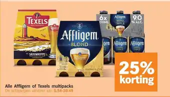 Alle Affligem of Texels multipacks