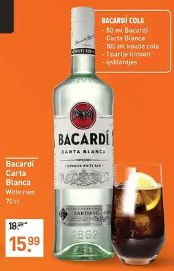 Albert Heijn Bacardí Carta Blanca Witte rum aanbieding