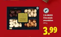 Lidl J.D.GROSS Chocolade amandelen aanbieding