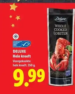 Lidl DELUXE Hele kreeft aanbieding