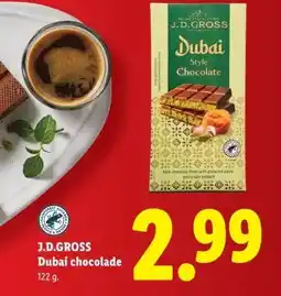 Lidl J.D.GROSS Dubai chocolade aanbieding