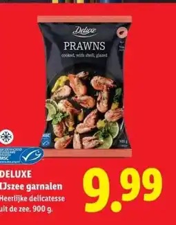 Lidl DELUXE IJszee garnalen aanbieding