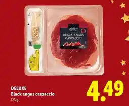 Lidl DELUXE Black angus carpaccio aanbieding
