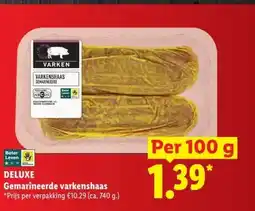 Lidl DELUXE Gemarineerde varkenshaas aanbieding