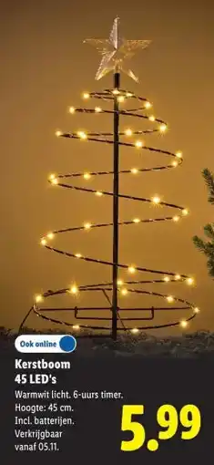 Lidl Kerstboom 45 LED's aanbieding