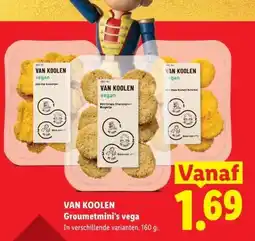 Lidl VAN KOOLEN Groumetmini's vega aanbieding