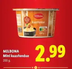 Lidl MILBONA Mini kaasfondue aanbieding