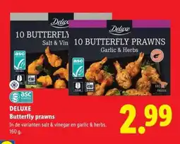Lidl DELUXE Butterfly prawns aanbieding