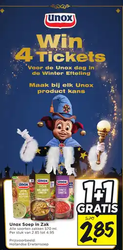 Vomar Voordeelmarkt Unox Soep in Zak aanbieding
