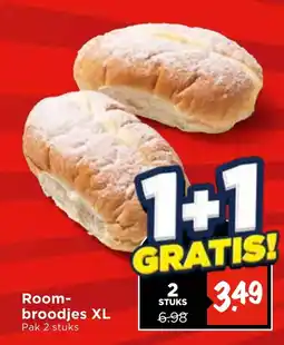 Vomar Voordeelmarkt Roombroodjes XL aanbieding