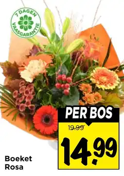 Vomar Voordeelmarkt Boeket Rosa aanbieding