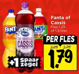 Vomar Voordeelmarkt Fanta of Cassis aanbieding