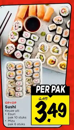 Vomar Voordeelmarkt Sushi aanbieding