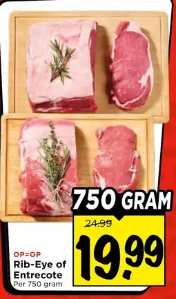 Vomar Voordeelmarkt Rib-Eye of Entrecote aanbieding