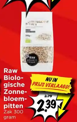 Vomar Voordeelmarkt Raw Biologische Zonnebloempitten aanbieding