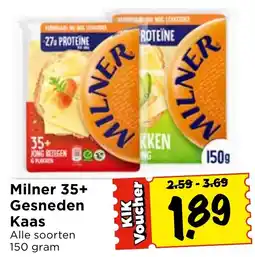Vomar Voordeelmarkt Milner 35+ Gesneden Kaas aanbieding