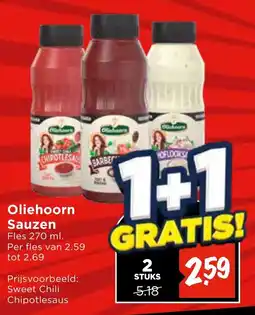 Vomar Voordeelmarkt Oliehoorn Sauzen aanbieding