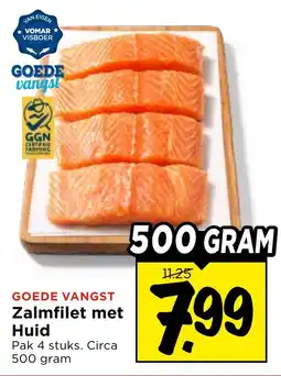 Vomar Voordeelmarkt Zalmfilet met Huid aanbieding