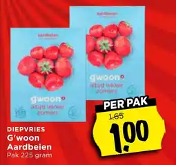 Vomar Voordeelmarkt G'woon Aardbeien aanbieding