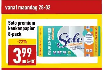 ALDI Solo premium keukenpapier 8-pack aanbieding