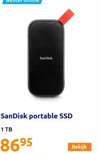 Action SanDisk portable SSD aanbieding