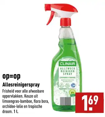 ALDI Allesreinigerspray 1L aanbieding