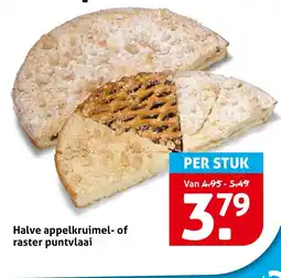 Hoogvliet Halve appelkruimel of raster puntvlaai aanbieding