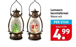 Hoogvliet Lantaarn kersttafereel warm wit aanbieding