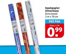 Hoogvliet Inpakpapier Sinterklaas aanbieding