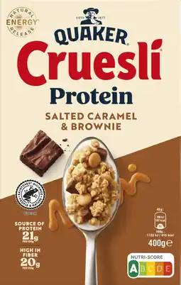 Dirk Quaker Cruesli protein caramel brownie aanbieding