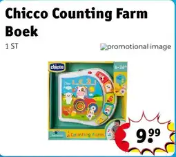 Kruidvat Chicco Counting Farm Boek aanbieding