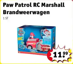 Kruidvat Paw Patrol RC Marshall Brandweerwagen aanbieding