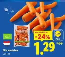 Lidl Bio wortelen aanbieding
