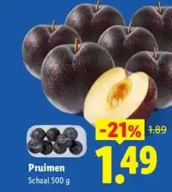Lidl Pruimen aanbieding
