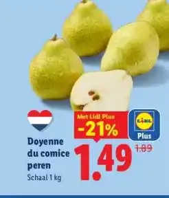 Lidl Doyenne du comice peren aanbieding