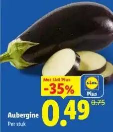 Lidl Aubergine aanbieding