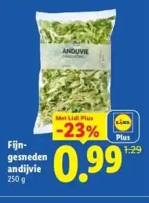 Lidl Fijn- gesneden andijvie aanbieding
