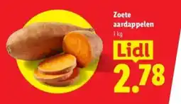 Lidl Zoete aardappelen aanbieding