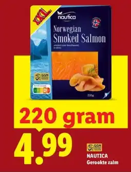 Lidl NAUTICA Gerookte zalm aanbieding