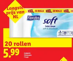 Lidl FLORALYS Toiletpapier 3-laags aanbieding