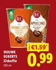 Lidl DOUWE EGBERTS IJskoffie aanbieding