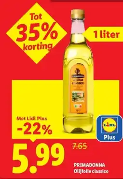 Lidl PRIMADONNA Olijfolie classico aanbieding