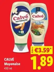 Lidl CALVÉ Mayonaise aanbieding