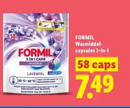 Lidl FORMIL Wasmiddel- capsules 3-in-1 aanbieding