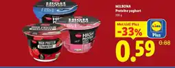Lidl MILBONA Proteïne yoghurt aanbieding