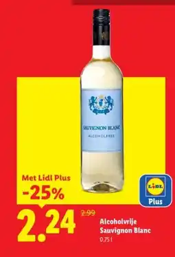 Lidl Alcoholvrije Sauvignon Blanc aanbieding