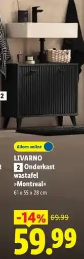 Lidl LIVARNO 2 Onderkast wastafel Montreal aanbieding